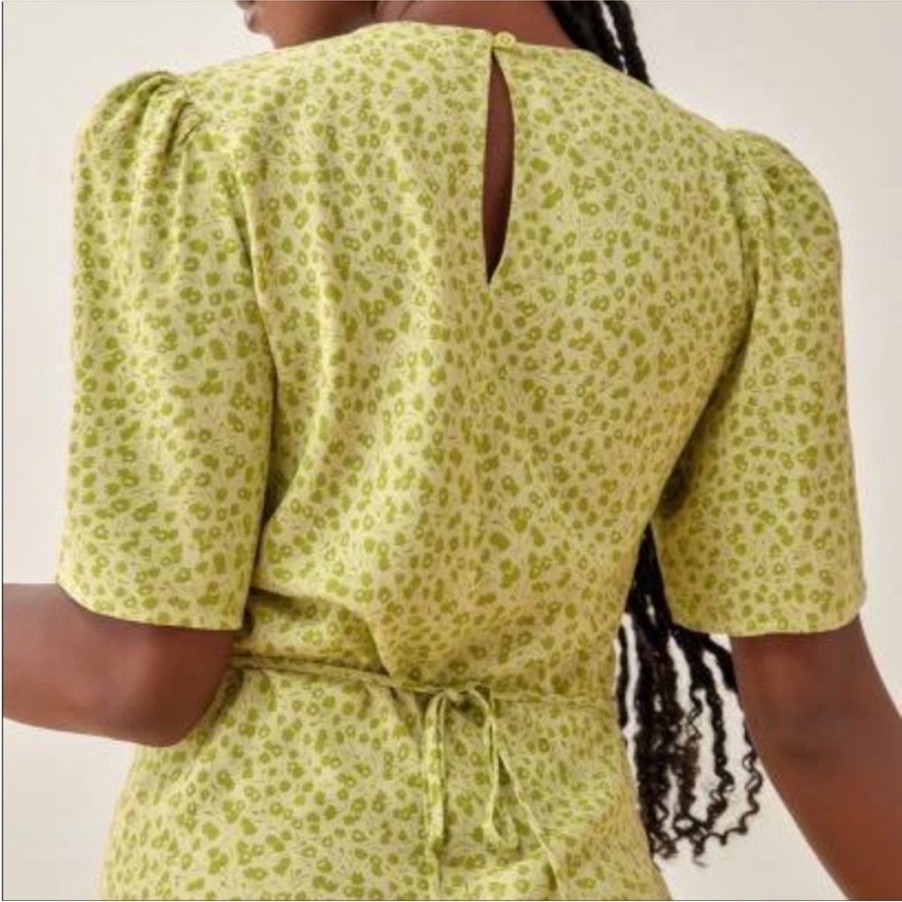 Reformation nat dress in light green floral NWT - Picture 4 of 7
